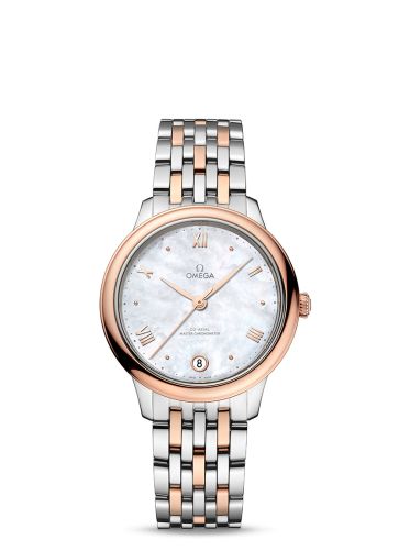 Omega De Ville Master Chronometer 34 Stainless Steel - Sedna Gold / MOP / Bracelet